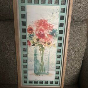 Floral Watercolor Framed Art